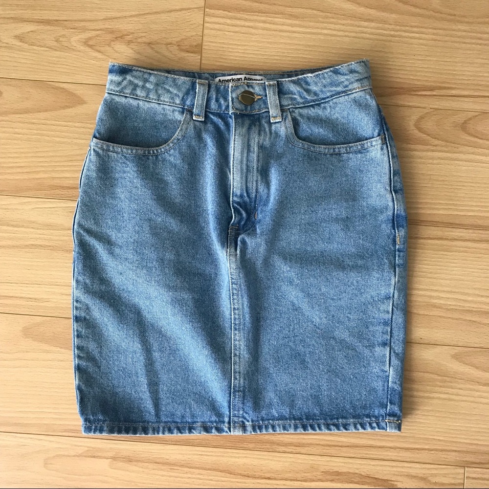 American Apparel Denim Skirt